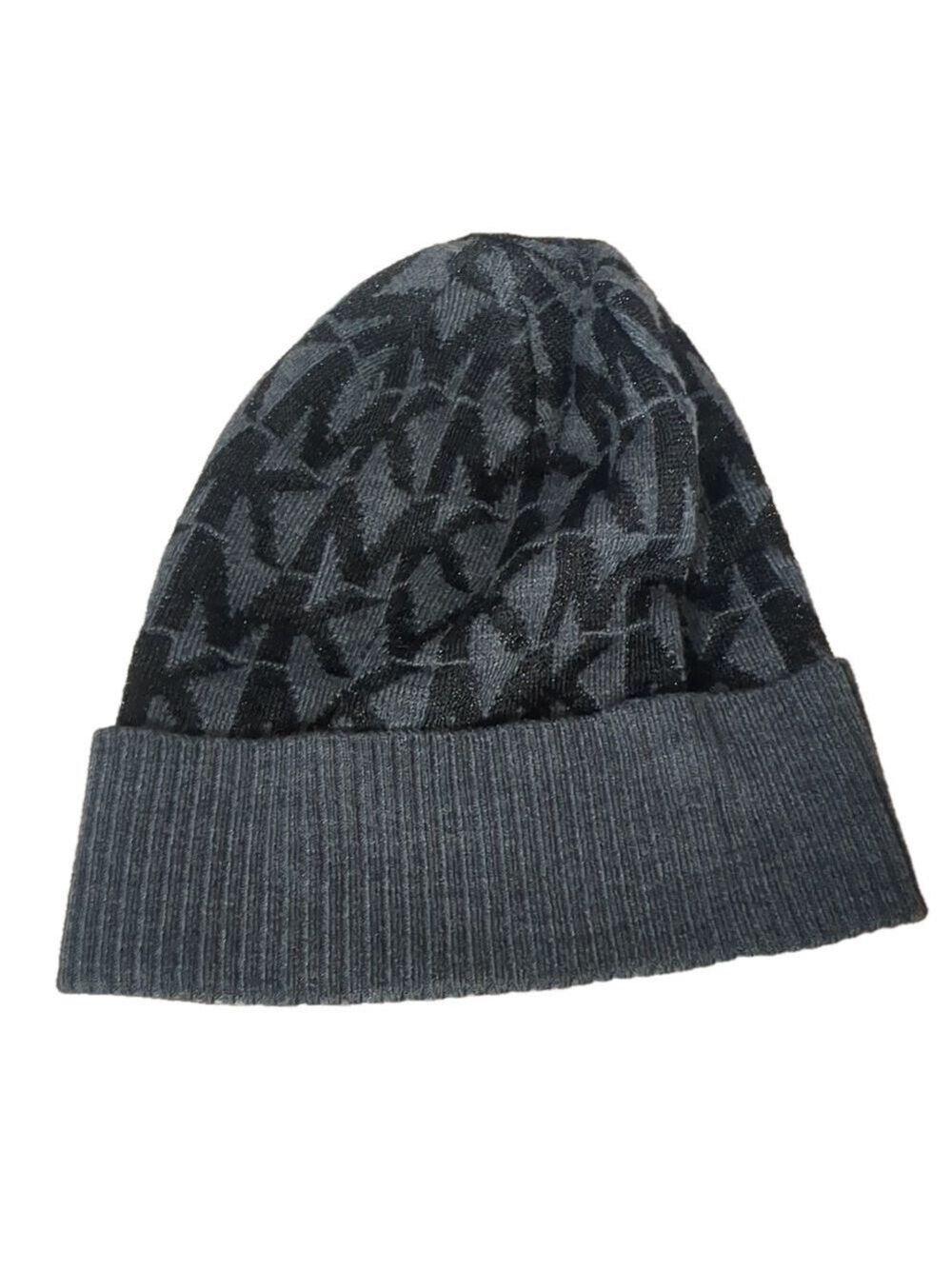 Michael Michael kors gray black beanie hat